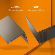 Lenovo IdeaPad 5 Laptop - 11th Gen Core i7 2.8GHz 16GB 512GB 2GB Win11 15.6inch FHD Grey English/Arabic Keyboard 15ITL05 (2022) Middle East Version