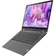 Lenovo Ideapad Flex 5 14ITL05 (2020) 2-in-1 Laptop - 11th Gen / Intel Core i7-1165G7 / 14inch FHD / 512GB SSD / 16GB RAM / 2GB NVIDIA GeForce MX450 Graphics / Windows 11 Home / English & Arabic Keyboard / Grey / Middle East Version - [82HS00U6AX]
