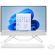 HP (2022) All-in-One Desktop - 12th Gen / Intel Core i5-1235U / 24inch FHD / 512GB SSD / 8GB RAM / 2GB NVIDIA GeForce MX450 Graphics / Windows 11 Home / English & Arabic Keyboard / White / Middle East Version - [24-CB1008NE]