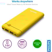 Philips Power Bank 10000mAh Yellow DLP1710CY/97