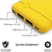 Philips Power Bank 10000mAh Yellow DLP1710CY/97