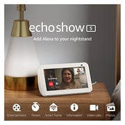 Echo Show 5 (2nd Gen, 2021 release), Smart display with Alexa and 2 MP  camera, Glacier White