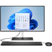 HP (2022) All-in-One Desktop - 12th Gen / Intel Core i5-1235U / 23.8inch FHD / 512GB SSD / 8GB RAM / Shared Intel Iris X Graphics / Windows 11 Home / English & Arabic Keyboard / Black / Middle East Version - [24-CK0003NE]