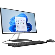 HP (2022) All-in-One Desktop - 12th Gen / Intel Core i5-1235U / 23.8inch FHD / 512GB SSD / 8GB RAM / Shared Intel Iris X Graphics / Windows 11 Home / English & Arabic Keyboard / Black / Middle East Version - [24-CK0003NE]