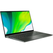 Acer Swift 5 Laptop - 12th Gen Core i7 2.1GHz 16GB 512GB Shared Win11Home 14inch WQXGA Mist Green Arabic/English Keyboard SF514-56T-741M