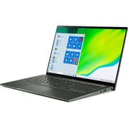 Acer Swift 5 Laptop - 12th Gen Core i7 2.1GHz 16GB 512GB Shared Win11Home 14inch WQXGA Mist Green Arabic/English Keyboard SF514-56T-741M