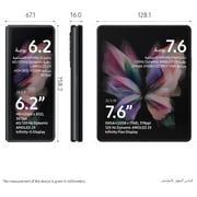 Samsung Galaxy Z Fold3 ‎sm-f926b 12GB 512GB 5g Dual Sim And Esim Smartphone Phantom Black- International Version