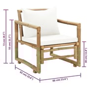 vidaXL Garden Chair 2pcs With Cushions And Pillows