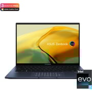 ASUS ZenBook 14 OLED (2022) Laptop - 12th Gen / Intel Core i5-1240P / 14inch 2.8K OLED / 8GB RAM / 512GB SSD / Shared Intel Iris Xe Graphics / Windows 11 Home / English & Arabic Keyboard / Ponder Blue / Middle East Version - [UX3402ZA-OLED1P5W]