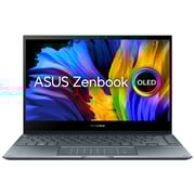 ASUS Zenbook Flip 13 OLED Touch Laptop - 11th GenCore i5 2.4GHz 8GB 512GB Shared Win11Home 13.3inch FHD Pine Grey English/Arabic Keyboard UX363EA-OLED005W