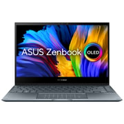 لابتوب Asus Zenbook Flip 13 OLED موديل UX363EA-OLED005W يعمل باللمس وبشاشة  FHDمقاس 13.3 بوصة ومعالج Core i5 2.4GHz وذاكرة رام 8 جيجابايت وذاكرة داخلية 512 جيجابايت ونظام تشغيل Win11Home وبلون رمادي باين ولوحة مفاتيح إنجليزي/ عربي