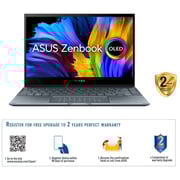 ASUS Zenbook Flip 13 OLED Touch Laptop - 11th GenCore i5 2.4GHz 8GB 512GB Shared Win11Home 13.3inch FHD Pine Grey English/Arabic Keyboard UX363EA-OLED005W