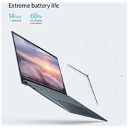 لابتوب Asus Zenbook Flip 13 OLED موديل UX363EA-OLED005W يعمل باللمس وبشاشة  FHDمقاس 13.3 بوصة ومعالج Core i5 2.4GHz وذاكرة رام 8 جيجابايت وذاكرة داخلية 512 جيجابايت ونظام تشغيل Win11Home وبلون رمادي باين ولوحة مفاتيح إنجليزي/ عربي