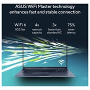 ASUS VivoBook 15 (2022) Laptop - 12th Gen / Intel Core i5-1240P / 15.6inch FHD / 8GB RAM / 512GB SSD / Shared Intel UHD Graphics / Windows 11 Home / English & Arabic Keyboard / Icelight Silver / Middle East Version - [X1502ZA-E8299W]