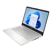 HP (2022) Laptop - 12th Gen / Intel Core i5-1235U / 14inch FHD / 512GB SSD / 8GB RAM / Shared Intel Iris Xe Graphics / Windows 11 Home / English & Arabic Keyboard / Silver / Middle East Version - [14S-DQ5025NE]
