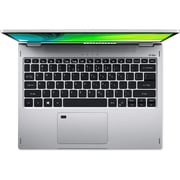 Acer Spin 3 2-in-1 Laptop - 11th Gen Core i5 2.40GHz 8GB 512GB Shared Win11Home 13.3inch WQXGA Pure Silver English/Arabic Keyboard SP313-51N-51EP