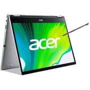 Acer Spin 3 2 in 1 Laptop - 11th Gen Core i7 2.8GHz 16GB 512GB Shared Win11 13.3inch WQXGA Silver English/Arabic Keyboard SP313 51N 73VD (2022) Middle East Version