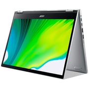 Acer Spin 3 2 in 1 Laptop - 11th Gen Core i7 2.8GHz 16GB 512GB Shared Win11 13.3inch WQXGA Silver English/Arabic Keyboard SP313 51N 73VD (2022) Middle East Version