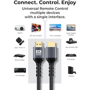 HDMI Cable 8K 2 Meter HDMI 2.0 18Gbps High-Speed 8K@60Hz HDMI to HDMI Video Wire Ultra HD 3D 8K HDMI Cord Braided Compatible with MacBook Pro UHD TV Nintendo Switch Xbox Playstation PS5/4 PC Laptop