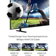 HDMI Cable 8K 2 Meter HDMI 2.0 18Gbps High-Speed 8K@60Hz HDMI to HDMI Video Wire Ultra HD 3D 8K HDMI Cord Braided Compatible with MacBook Pro UHD TV Nintendo Switch Xbox Playstation PS5/4 PC Laptop