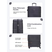 Para John Luggage Spinner Bags Set of 3 20,24,28 Inches Blue