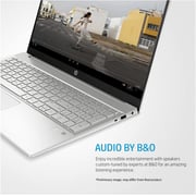 HP Pavilion 15-eg1053 Slim Laptop Core i5 16GB 1TB SSD Intel Iris Graphics Windows 11 15.6inch FHD Silver English Keyboard- International Version- Customized