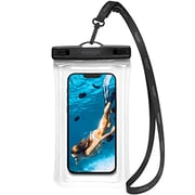 Spigen Aqua Shield Floating Universal Waterproof Phone Underwater Case Cover Ipx8 Pouch A610 Compatible With Mobile up To 6.9inches- Crystal Clear