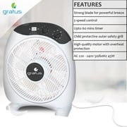 Gratus GRBF-12FTBM Box Electric Fan