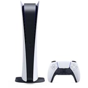 Sony PlayStation 5 Console (Digital Version) White - Middle East Version + Horizon Voucher Bundle