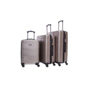 Parajohn Pjtr4025 4 Pcs Zin Trolley Luggage Set, Grey