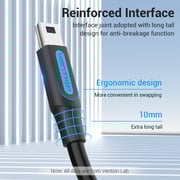Vention Usb 2.0 C Male To Mini-b Male 2a Cable 2m Black COWBH