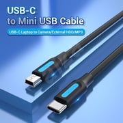 Vention Usb 2.0 C Male To Mini-b Male 2a Cable 2m Black COWBH