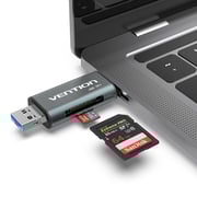 Vention USB3.0 Card Reader Adapter for PC and Android phones Type C + Micro USB