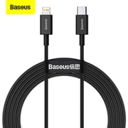 Baseus Usb C To Lightning-fast Charging Data Cable Pd 20w Superior Series Type-c 2m Black