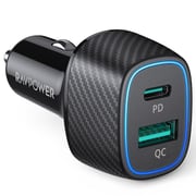 Ravpower 60W 2 Port Car Charger Black