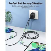 Ravpower USB Type-C To Lightning Cable 1m/2m Combo Pack Black
