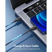 Ravpower USB Type-C To Lightning Cable 1m/2m Combo Pack Black