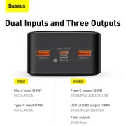 Baseus 30000 Mah Bipow Digital Display Portable Charger 20w Power Bank Black