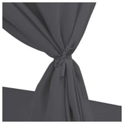 vidaXL Outdoor Lounge Bed With Curtains