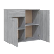 Vidaxl Sideboard Grey Sonoma 80x36x75 Cm Engineered Wood