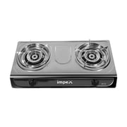 Impex Igs 124 Stainless Steel Lp Gas Stove Featuring Auto Ignition