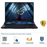 ASUS ROG Zephyrus Duo 16 (2022) Gaming Laptop - AMD Ryzen 9-6900HX / 16inch QHD+ / 32GB RAM / 2TB SSD / 16GB NVIDIA GeForce RTX 3080 Ti Graphics / Windows 11 Home / English & Arabic Keyboard / Black / Middle East Version - [GX650RX-LO192W]