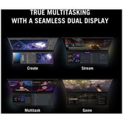 ASUS ROG Zephyrus Duo 16 (2022) Gaming Laptop - AMD Ryzen 9-6900HX / 16inch QHD+ / 32GB RAM / 2TB SSD / 16GB NVIDIA GeForce RTX 3080 Ti Graphics / Windows 11 Home / English & Arabic Keyboard / Black / Middle East Version - [GX650RX-LO192W]