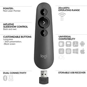 Logitech Laser Presentation Remote Graphite