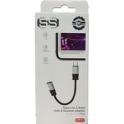 S&S USB-C To 3.5mm AUX Adapter Silver