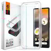 Spigen Glastr Align Master Designed For Google Pixel 6a Screen Protector Premium Tempered Glass - [case Friendly - 2 Pack]