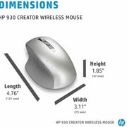 HP Creator 930 Wireless Mouse Silver
