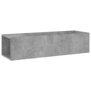 Vidaxl Tv Cabinet Concrete Grey 100x24x32 Cm Engineered Wood