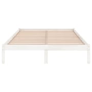 Vidaxl Bed Frame White Solid Wood Pine 120x200 Cm