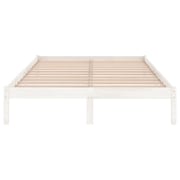 Vidaxl Bed Frame White Solid Wood Pine 140x200 Cm